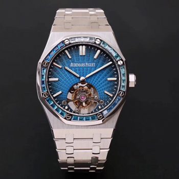 Đồng Hồ Audemars Piguet Super Fake Blue Tourbillon Extra-Thin