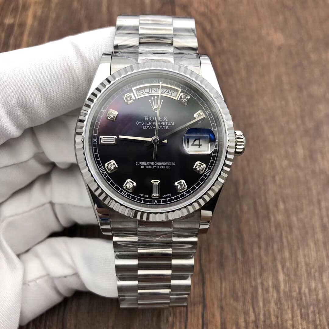 Giới thiệu mẫu đồng hồ Rolex Rep 1:1 Day-Date Mother Of Pearl 118235