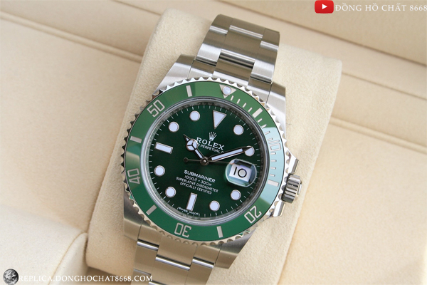 Đồng hồ Rolex Rep 11 Submariner Green Dial 116610LV-97200