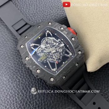 Đồng Hồ Richard Mille Rep 1:1 RM35-01 Black Carbon Cao Cấp Nhất