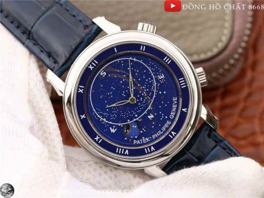 Đồng hồ Patek Philippe 1:1 được thiết kế với kích thước size 40mm