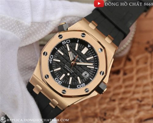 Vành Bezel hình bát giác cũng được đánh bóng mịn màng