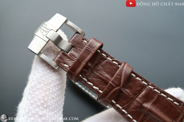 Dây khóa đồng hồ Audemars Piguet Super Fake được làm từ chất liệu da thật 100%