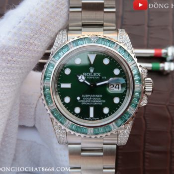 Đồng hồ Rolex Replica 1:1 Submariner Date 116610LV Green