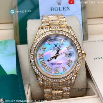 Đồng hồ Rolex Rep 1 1 40mm Day-Date Diamond Mozambique