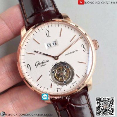 Thiết kế thanh lịch, đậm chất cổ điển của đồng hồ Glashutte Replica