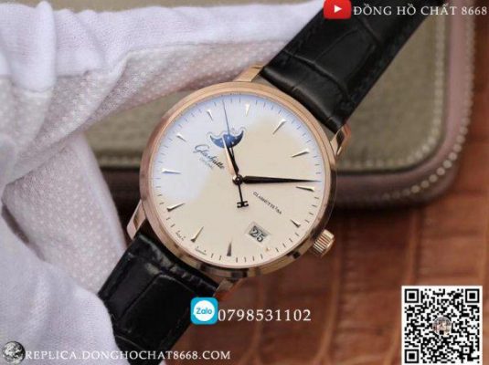 Bộ vỏ đồng hồ Rep 1:1 có kích thước 42mm trong chất liệu thép không gỉ mạ vàng PVD 18k