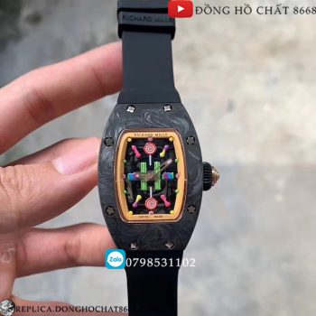 Đồng Hồ Richard Mille Vỏ Đen Máy Cơ Thụy Sỹ Cao Cấp