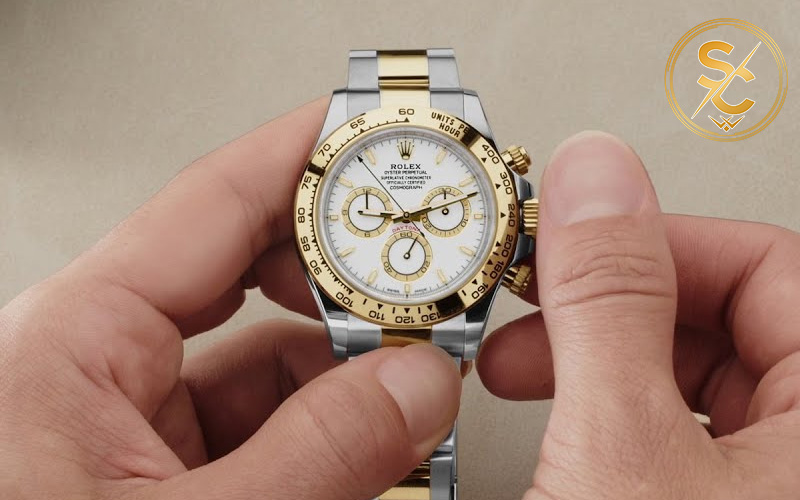 cách chỉnh ngày trên đồng hồ rolex