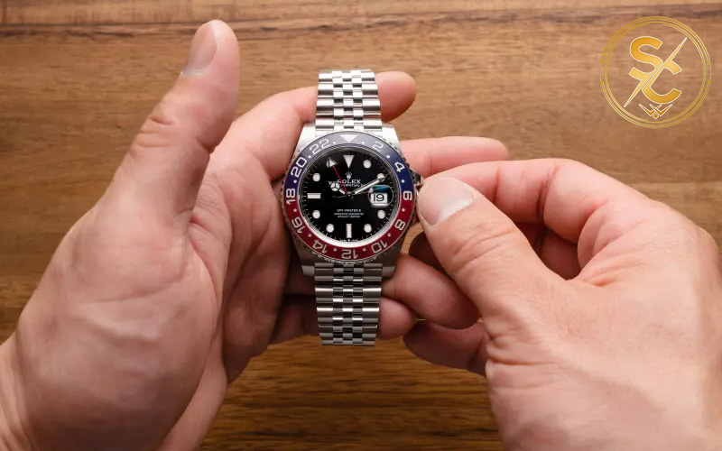 cách chỉnh ngày đồng hồ rolex