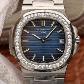 Đồng hồ Patek Philippe giá rẻ Rep 1 1 Nautilus Bezel Diamond