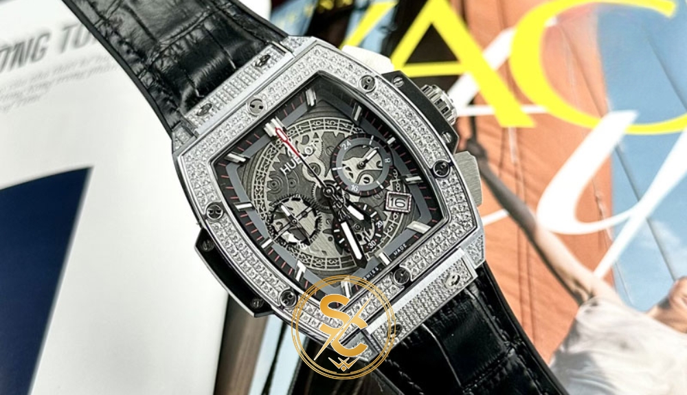Đồng hồ Hublot giá 5 triệu vỏ thùng rượu viền đính đá