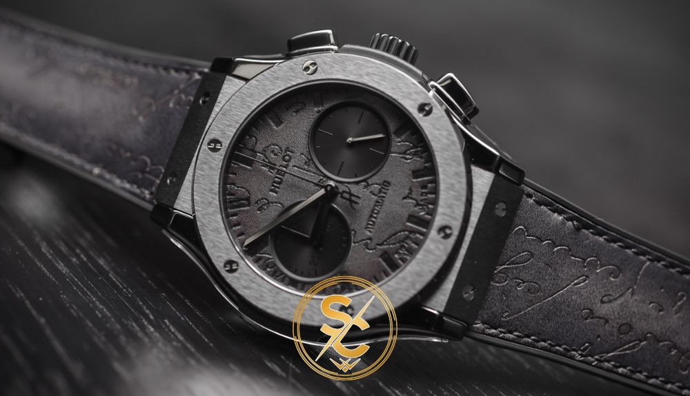 hublot 882888 Đồng hồ Hublot Geneve Big Bang 882888 Chronograph mặt số da đen phiên bản Replica