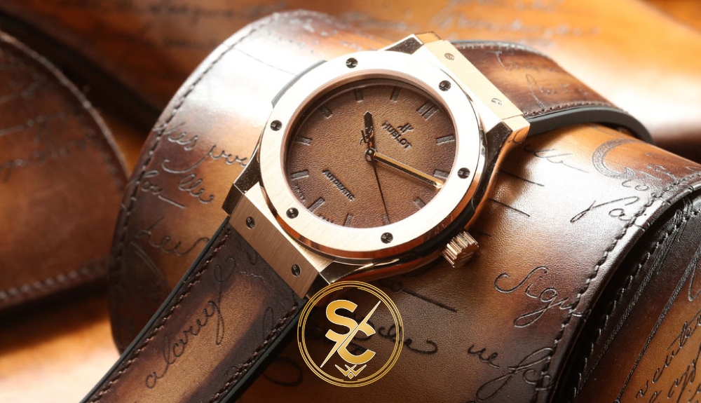 hublot geneve big bang 882888 Đồng hồ Hublot Geneve Big Bang 882888 dây da nâu phiên bản Replica