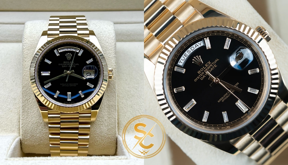 rolex fake gia 30 trieu Đồng hồ Rolex Day Date vỏ vàng 18K giá 10 triệu